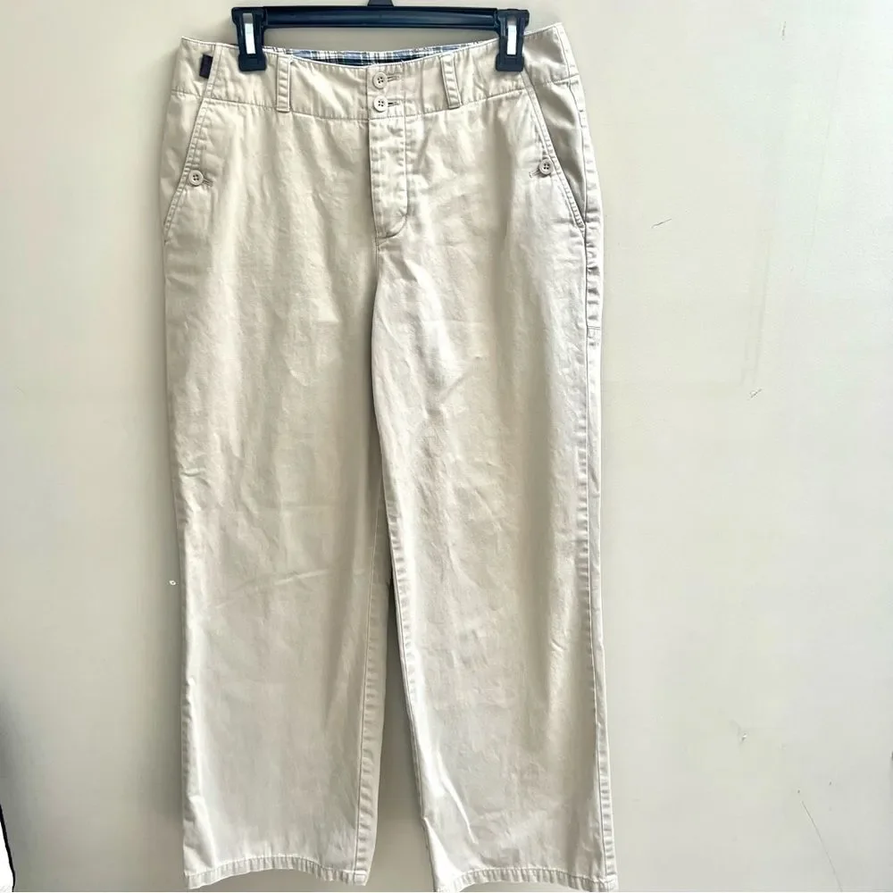 Ralph Lauren Beige wide Leg chinos